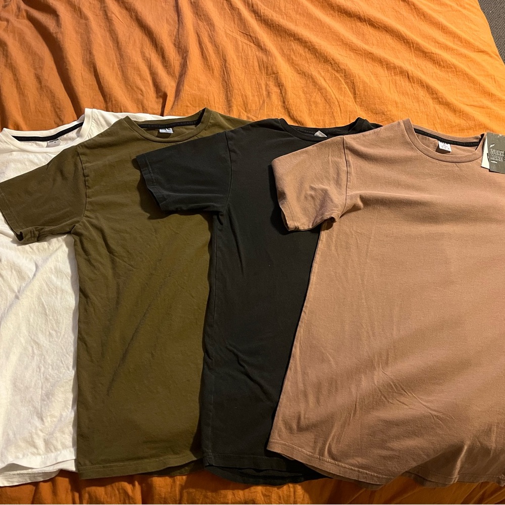 Flag Nor Fail Men's Short Sleeve T-Shirt Set - White, Olive, Black, Tan